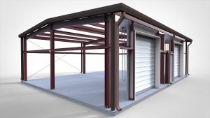 framed opening for pre-engineered (red iron) building