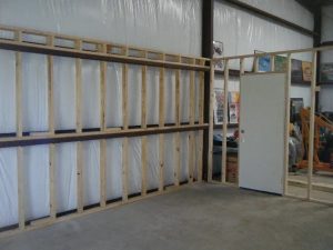 Interior framing for a steel building