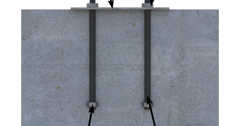 Illustration for Metal Building Anchor Bolts