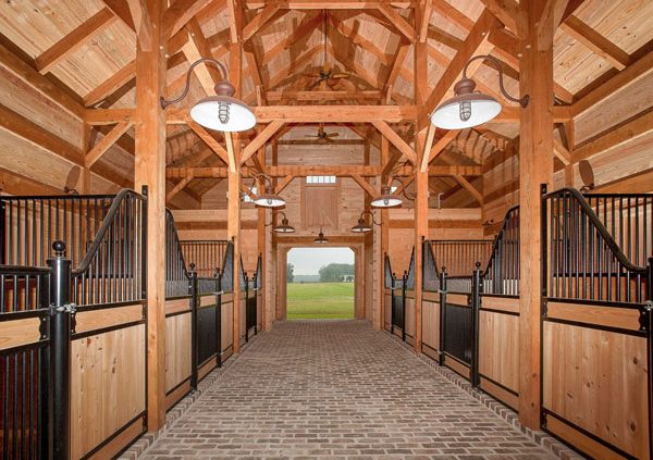 Post & Beam Barn Interior