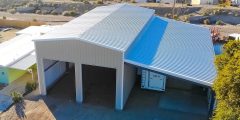 steel structure with carport
