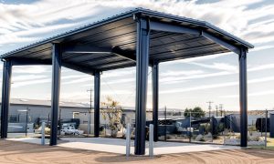 Commercial carport structure 30x40x14