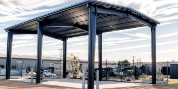 Commercial carport structure 30x40x14