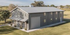 40x60 metal building in gray