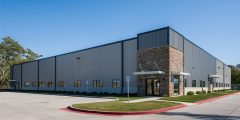 Modern metal-warehouse building