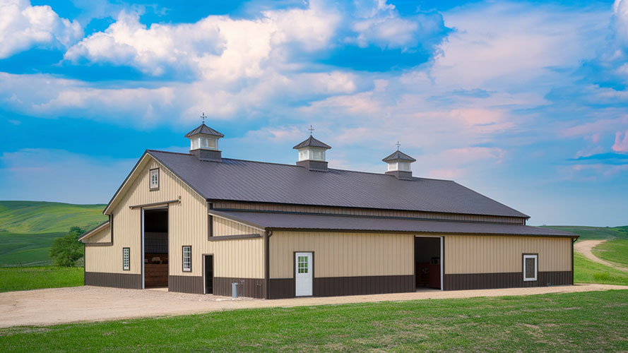 50x100 farm building for livestock, feed or produce storage