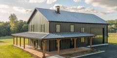 3 bedroom barndominium in black