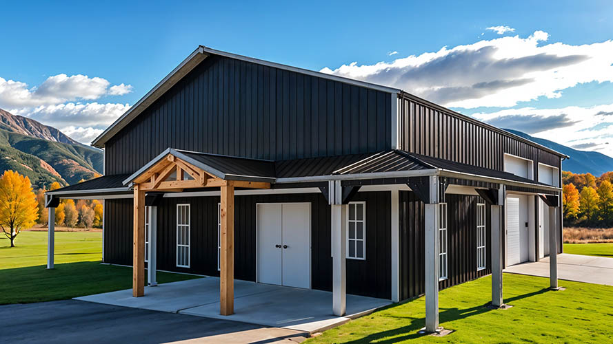 two bedroom barndominium shop
