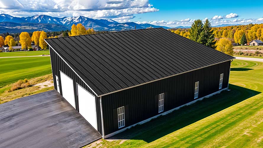 two bedroom two bath barndominium garage