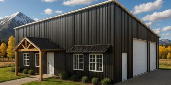 two bedroom two bath barndominium garage