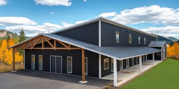single story barndominium shop
