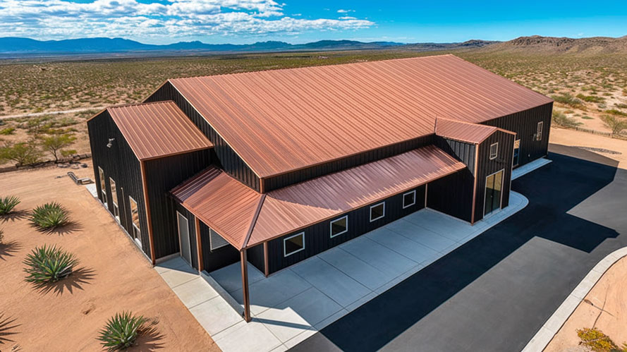 black barndominium garage