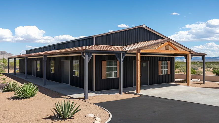 3 bedroom barndominium garage