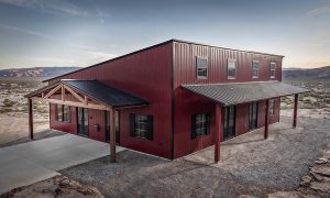 single story 3 bedrooom barndominium