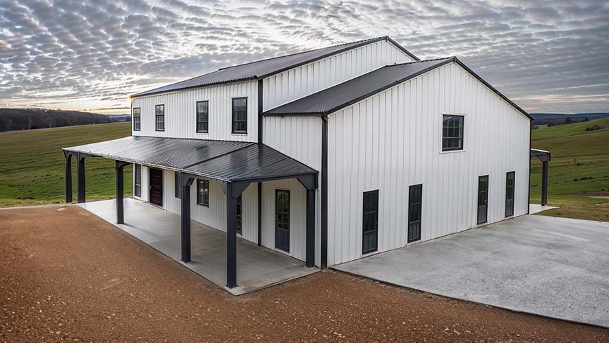 4 bedroom barndominium garage