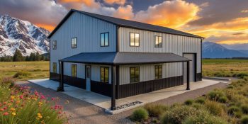 40x40 metal building home