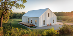 40x60 metal home in all white