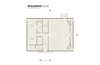 Plans for a 150 seat modern Fellowship hall
