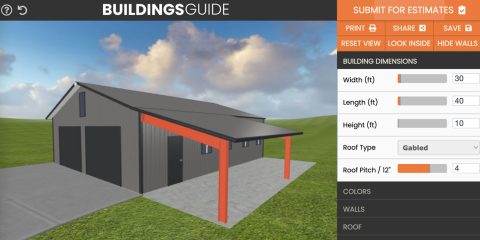 3D Metal building designer