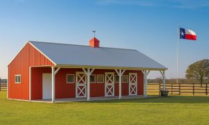 28x48 shed row horse barn