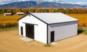 white barn black trim
