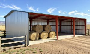 small hay barn