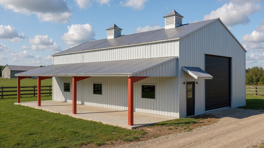 steel frame barn