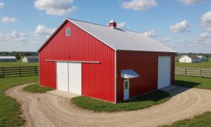 barn with cupola