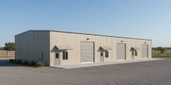 Large commercial turnkey metal building