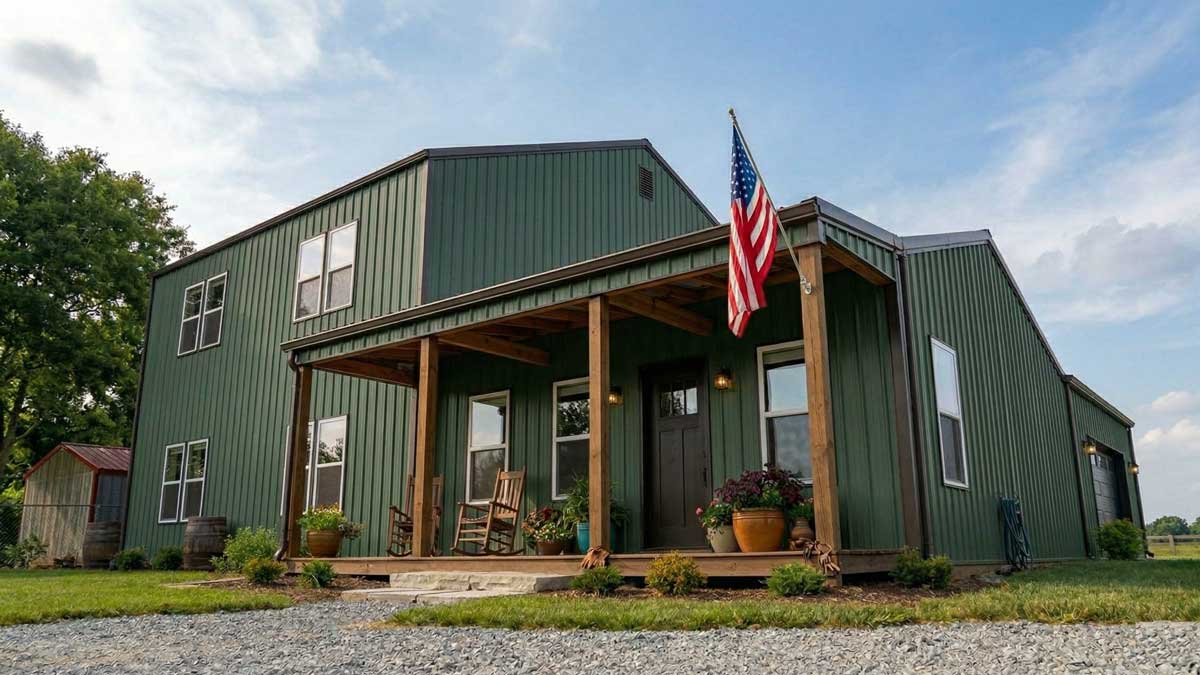 Simple barn home with covered deck and 2 bedrooms in forrest green -  JK Davis-Georgia