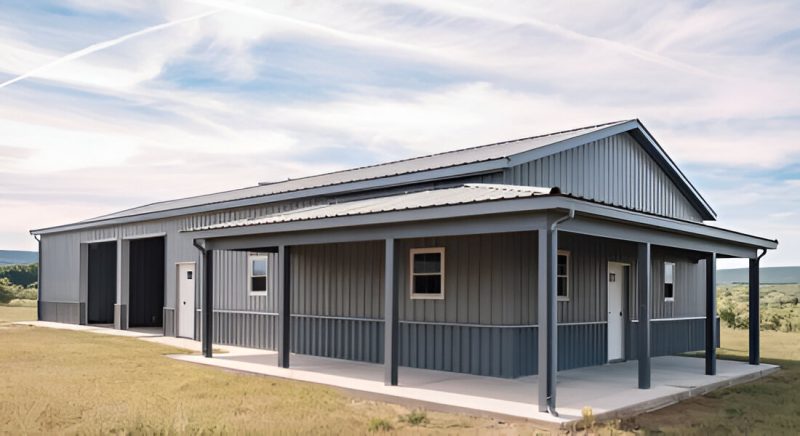 Perfect Original Photos about  Metal Building With Porch  as Your HD Pictures